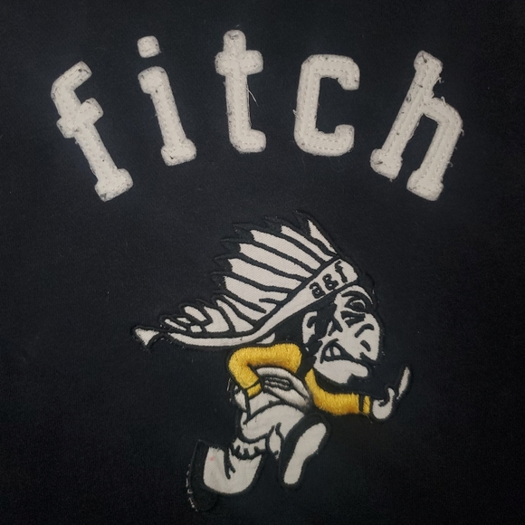 A&F Boys Hoodie Sweatshirt Navy Blue Large - Picture 5 of 6